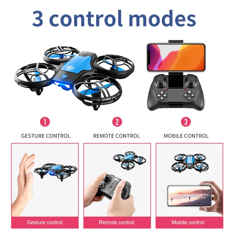 V8 New Mini Drone 4K Professio - огляд і ціна Rc Helicopter Case