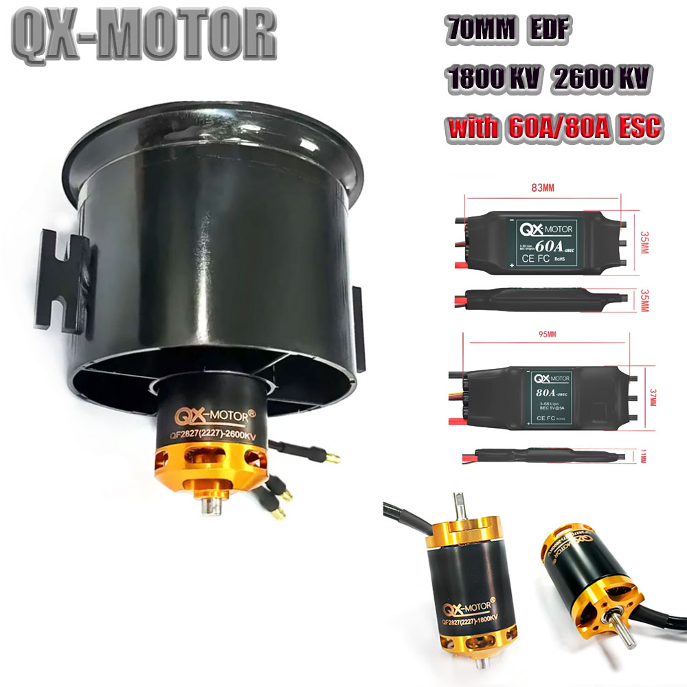 QX-MOTOR 70mm EDF Ducted Fan 1 - огляд і ціна Rc Helicopter Blade